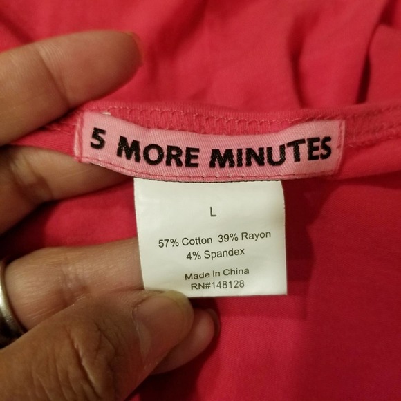 5 More Minutes Spaghetti Fit & Flare Dress Pink L - Picture 5 of 9